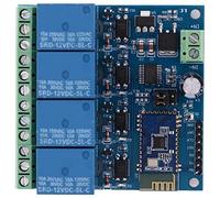 Fuhjythy 12V 4CH Remote Control Switch Bluetooth Relay Module for Android Mobile Motor LED Light DIY Electronic Kit
