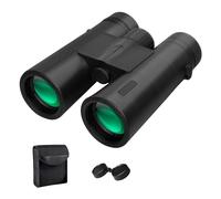 Fuhjythy 12x42 High Power Binoculars with Phone Adapter Waterproof Low Light Vision Binoculars for Bird Watching, Hunting, Travel, Easy to Use