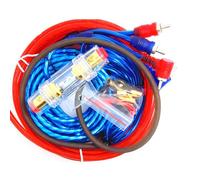 Fuhjythy 1500W Audio Speakers Wiring Kit 8GA Car Subwoofer Cable 60 AMP Fuse Holder Speaker Installation Wires 18GA