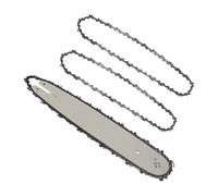 Fuhjythy 16 Inch Chain Saw Guide Bar with 3Pcs Chains for 009 012 021 E180 MS180 MS190 MS250