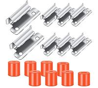 Fuhjythy 16 Pieces 3D Printer Bed Clips Clamp Hot Bed Glass Platform Fix Clamps and Silicone Leveling Solid Bed Mounts Set