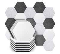 Fuhjythy 18 Pcs Sound Absorbing Acoustic Sound Proof Panels Hexagonal Acoustic Panel for Sound Insulation &Acoustic Treatment