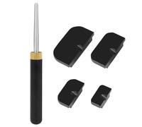 Fuhjythy 1Set High/Middle Saxophone Sound Hole Deformation Dent Repairing Tool Saxophone Repairing Tool Black
