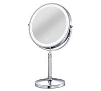 Fuhjythy 1Set Rechargeable Make Up Mirror Magnification Cosmetic Mirror 2 Side Adjustable with 3 Colors A