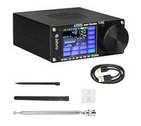 Fuhjythy 1Set SI4732 Full Radio FM LW MW SW SSB Receiver 64-108MHz Radio Receiver 2.4 Inch Touch Screen ATS-25Max-Decoder Black
