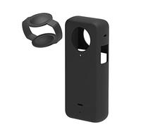 Fuhjythy 1Set Silicone Case Anti-Drop Case Silicone Protective Case for X3 Panoramic Action Camera (Black)