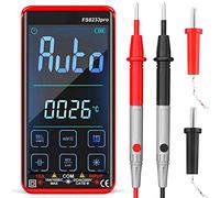 Fuhjythy 1Set Smart Touch Screen Digital Multimeter 9999 Counts True Rmsauto Range FS8233PRO Black&Red