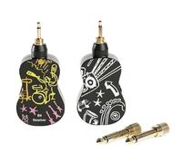 Fuhjythy 2.4Ghz Guitar Pickup Transmitter Receiver Wireless Guitar System As Shown for Electric Guitar Bass Violin