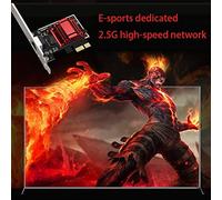 Fuhjythy 2.5G PCI-E Network Card RTL8125B Chip Gigabit Ethernet PCIE Network Card 10/100/2500Mbps 1Gbps/2.5Gbps RJ45 LAN PC