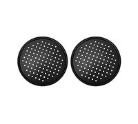 Fuhjythy 2 Pack 11 Inch Personal Perforated Pizza Pans Carbon Steel with Nonstick Coating Easy to Clean Pizza Baking Tray