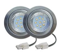 Fuhjythy 2-Pack Kitchen Smoke Exhauster Light 1.5W 230V 68mm Range Hood Light Stove Hood Lamp Smoke Vent Extractor Light White