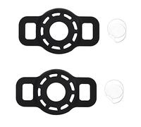 Fuhjythy 2 Pack Pet Collar Holder for Air Tag Cat Collar Holder Within 1/2 Inch,Cat Dog Collar Holder(Black)