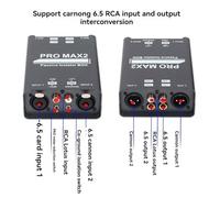 Fuhjythy 2-Way Audio Isolator Audio Current Noise Eliminator XLR 6.5 Lotus Isolator Mixer Live Broadcast