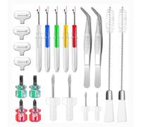 Fuhjythy 21Pcs Sewing Machine Cleaning Tool Kit Different Size Screwdrivers Sewing Machine Repair Tools