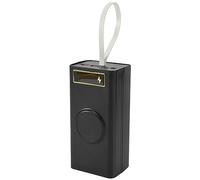 Fuhjythy 21X18650 Battery Case Welding Free Power Bank Case PD- with Light 18650 Battery Charge Box Detachable Portable DIYCase
