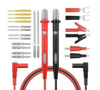 Fuhjythy 22PCS Multimeter Test Lead Kit, Back Probe Test Leads,Multimeter Probes,Test Leads with Alligator Clips,Probes