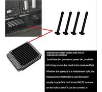 Fuhjythy 25Pcs 6-32x30mm Lengthened Roundhead Mount Screw Cooler Radiator Water Screw for PC Case Video Card
