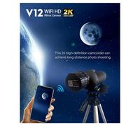 Fuhjythy 2K 4 Million High-Definition WiFi Electronic Eyepieces, Telescopes, Bird Watching and Other General-Purpose Calibers Easy to Use