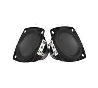 Fuhjythy 2Pcs 2.75 Inch 70.6mm Mid Bass Speaker 4Ω15W Dual Magnetic Bluetooth Speaker Long Stroke Rubber Edge