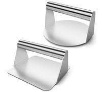 Fuhjythy 2Pcs Burger,Hamburger,5.5Inch Round & Square Smash Burger for Hamburger Smasher Tool