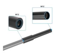 Fuhjythy 2Pcs DSLR Camera Rail Rod 15mm to 19mm Rod Clamp Adapter Aluminum Alloy Rod for Camera Follow Focuses Shoulder