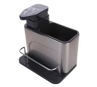 Fuhjythy 3-In- Soap Dispenser with Sponge Holder, Stainless Steel Sink Organizer, Rustproof Dish Soap Dispenser
