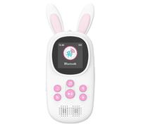 Fuhjythy 32GB Music MP3 Player for Kids, Cute Bunny Kids Music MP3 Player with BT, MP3 & MP4 Players with Speaker