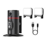 Fuhjythy 360° Gimbal Stabilizer Desktop AI Automatic Tracking Gimbal with Remote Shutter+Fill Light for Smartphone Stabilizer