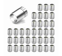 Fuhjythy 36Pcs Miniature Lights for Dollhouse,Miniature LED Lights for Handcraft,Mini Spot Lights Battery Operated(Cold White)
