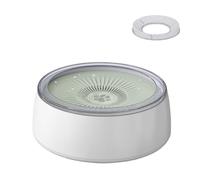 Fuhjythy 3L Pet Water Bowl Dog Water Bowl No Spill Dog Bowl with Slow Feeder Mat, 101 Oz Splash Proof Pet Water Dispenser Easy Install Easy to Use Green