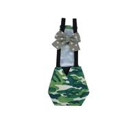 Fuhjythy 3Pcs Premium Reusable Pet Duck & Chicken Diapers, Waterproof Poultry Diaper Wraps with Bow Tie,Pet Duckling Nappies Green L