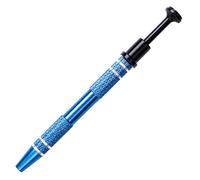 Fuhjythy 4 Jaw Pick Up Tool 4 Jaw Gripper for IC Chip Electronic Component Nail Screw Clamping Hand Tool Blue