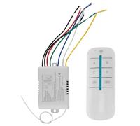Fuhjythy 4 Way Light Lamp Digital Wireless Remote Control Switch ON/OFF 220V