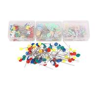 Fuhjythy 400 Pack Color mixing Flat Flower Head Pins Boxed (400 Pack)