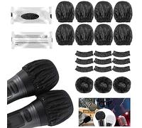 Fuhjythy 400 PCS Non-Woven Disposable Mic Covers for Conferences, Concerts, Recording Room, KTV