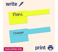 Fuhjythy 480Pcs Cable Labels Colorful Waterproof Cord Labels Stickers Tear Flexible Works Cord Identification Labels