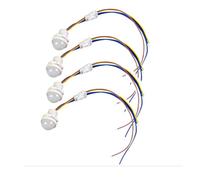 Fuhjythy 4pcs Motion Sensor Light Switch, PIR Sensor Smart Detection Switch, AC110-240V Ceiling or Wall Mount Smart Light Switch