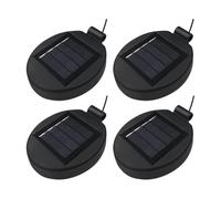 Fuhjythy 4PCS Solar Lantern Top LED Panel Lantern Lid Lights Replacement for Outdoor Flower DIY Solar Flower Lights Garden Patio