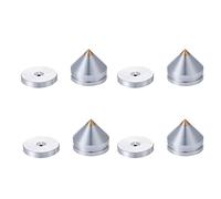 Fuhjythy 4Set Hifi Audio Foot Spikes Cone Floor Foot Nail Aluminum Alloy Speaker CD Cabinet Power Amplifier Computer(Silver)