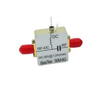Fuhjythy 50M-6GHz Bias Tee Feed Biaser Coaxial Feed BiasTee Box Low Insertion Loss for HAM Radio SDR Antenna