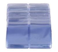 Fuhjythy 50pc 6x4cm Zipper Closure bags clear poly bag reclosable plastic small baggies