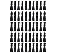Fuhjythy 50PCS Chicken Plucker Fingers, Poultry Plucking Rubber Hair Removal Finger for Chicken Duck Quail Goose Easy Install Black