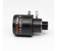 Fuhjythy 6-22mm 5MP M12 Mount Varifocal Lens F1.6 Manual Zoom Lens High-Definition Network Lens for 5MP Security Cameras Without Filter