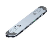Fuhjythy 6 in 1 USB C Laptop Docking Station Stand USB C Dock Tablet Stand USB C Hub 4K USB 3.0 PD 100W Type C Hub for PC Laptop