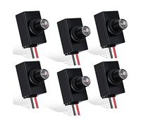 Fuhjythy 6 Packs Dusk to Dawn Sensor for Outdoor Lighting 120-277V Photoelectric Switch Photocell Light Sensor