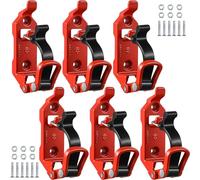 Fuhjythy 6 PCS Shovel Holder for Car Roof Rack Ax Holder Kit Roof Rack Car Accessories Red Metal for Truck Boat MilitaryEquipment and Tools