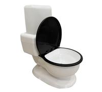 Fuhjythy 650ML Cats Toilet Shaped Water Dispenser Drinking Bowl Water Flow Unplugged Automatic Water Feeding Artifact Pet Supply