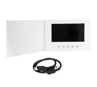 Fuhjythy 7 Inch New Video Brochure Cards for Presentations Digital Advertising Player 7 Inch Screen Video Greeting