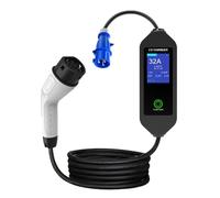 Fuhjythy 7KW 32A 1Phase Portable EV Charger Electric Car Charger EVSE Fast Charging Cable WiFi & Bluetooth Control for Electric Cars