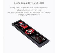 Fuhjythy 8.8inch Computer Temp Monitor (Dynamic Theme Supported), IPS Type C Secondary Screen CPU RAM HDD Data FPS Monitor Black